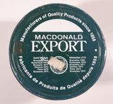 Vintage Macdonald Export Finest Virginia Cigarette Tobacco "Now - 200g" 4 1/8" Tall Tin Metal Can