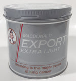 Vintage Macdonald Export Extra Light Grey 4 1/8" Tall Tin Metal Can
