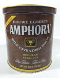 Vintage Douwe Egberts Amphora Pipe Tobacco Extra Mild Cavendish Brown and Yellow Tin Can - Empty
