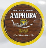 Vintage Douwe Egberts Amphora Pipe Tobacco Extra Mild Cavendish Brown and Yellow Tin Can - Empty