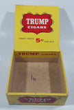 Vintage Trump Cigars Yellow Red White Cardboard Box