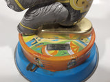 Vintage Elephant Carry Plane 10 1/2" Tall Tin Metal Key Wind Up Toy Made in China