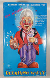 Vintage 1960s Blushing Willy Animated Bartender Tin Litho 10 1/4" Tall Battery Operated Electro Toy with Original Box