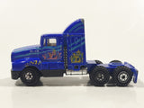 Pioneer Pro Engine DC-338 Kenworth T-600 Semi Tractor Truck Blue Die Cast Toy Car Vehicle