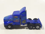 Pioneer Pro Engine DC-338 Kenworth T-600 Semi Tractor Truck Blue Die Cast Toy Car Vehicle
