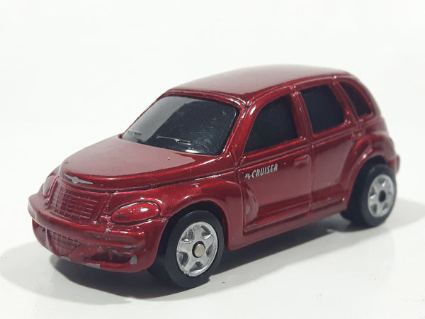 2000 Maisto Chrysler PT Cruiser Metalflake Dark Red Die Cast Toy Car Vehicle