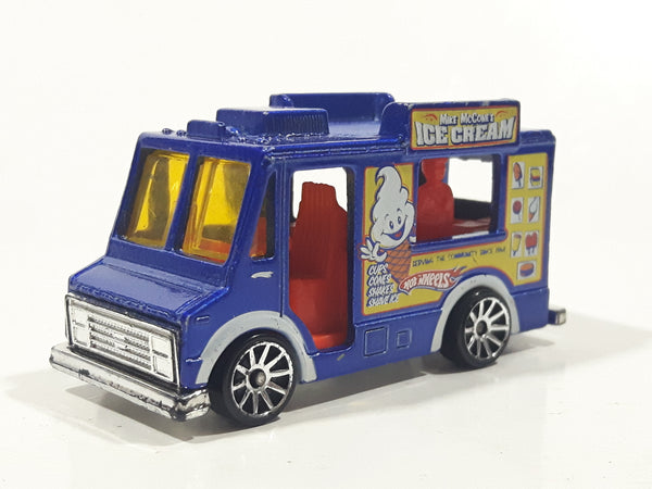 2009 Hot Wheels HW City Works Sweet Streets Good Humor Food Truck Metalflake Dark Blue Die Cast Toy Car Vehicle