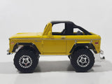 2010 Matchbox Camping Adventure Ford Bronco 4x4 1972 Yellow Die Cast Toy Car Vehicle