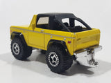 2010 Matchbox Camping Adventure Ford Bronco 4x4 1972 Yellow Die Cast Toy Car Vehicle