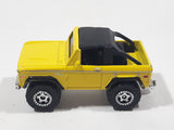 2010 Matchbox Camping Adventure Ford Bronco 4x4 1972 Yellow Die Cast Toy Car Vehicle