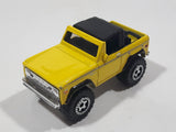 2010 Matchbox Camping Adventure Ford Bronco 4x4 1972 Yellow Die Cast Toy Car Vehicle