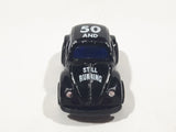 VW Volkswagen Beetle Bug 50 And Still Running Black Pull Back Die Cast Toy Car Vehicle