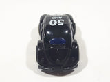 VW Volkswagen Beetle Bug 50 And Still Running Black Pull Back Die Cast Toy Car Vehicle