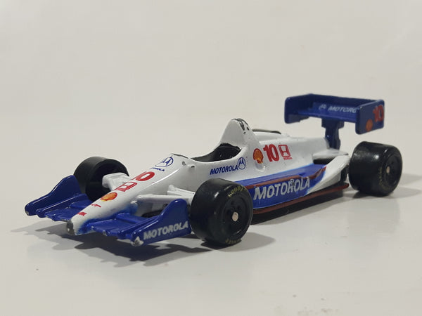 Fletcher-Barnhardt & White Honda Formula One Shell Motorola #10 White and Blue Die Cast Toy Race Car Vehicle