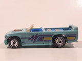 1990 Hot Wheels New Castings Mini Truck Turquoise Light Blue Die Cast Toy Car Vehicle
