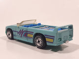 1990 Hot Wheels New Castings Mini Truck Turquoise Light Blue Die Cast Toy Car Vehicle