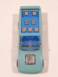 1990 Hot Wheels New Castings Mini Truck Turquoise Light Blue Die Cast Toy Car Vehicle