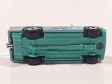 1990 Hot Wheels New Castings Mini Truck Turquoise Light Blue Die Cast Toy Car Vehicle