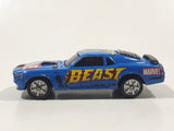 2003 Maisto Marvel The Beast '70 Boss Mustang Blue Die Cast Toy Car Vehicle