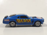 2003 Maisto Marvel The Beast '70 Boss Mustang Blue Die Cast Toy Car Vehicle