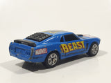 2003 Maisto Marvel The Beast '70 Boss Mustang Blue Die Cast Toy Car Vehicle