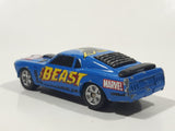 2003 Maisto Marvel The Beast '70 Boss Mustang Blue Die Cast Toy Car Vehicle