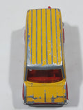 Majorette No. 279 / 234 Fourgon Van Racing Team Yellow Red 1/65 Scale Die Cast Toy Car Vehicle with Opening Rear Doors