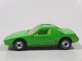 1992 Hot Wheels The Hot Ones Pontiac Fiero 2M4 Bright Green with Glitter Die Cast Toy Sports Car Vehicle