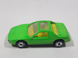 1992 Hot Wheels The Hot Ones Pontiac Fiero 2M4 Bright Green with Glitter Die Cast Toy Sports Car Vehicle