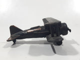 Vintage Miniature Airplane Bi-Plane Metal Pencil Sharpener Doll House Furniture Size