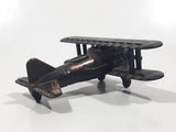 Vintage Miniature Airplane Bi-Plane Metal Pencil Sharpener Doll House Furniture Size