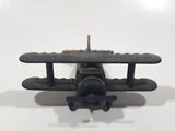 Vintage Miniature Airplane Bi-Plane Metal Pencil Sharpener Doll House Furniture Size