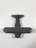 Vintage Miniature Airplane Bi-Plane Metal Pencil Sharpener Doll House Furniture Size