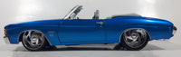 2005 Maisto Pro Rodz 1971 Chevrolet Chevelle SS Convertible Blue 1/18 Scale Die Cast Toy Car Vehicle with Opening Doors, Hood, and Trunk New in Box