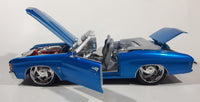 2005 Maisto Pro Rodz 1971 Chevrolet Chevelle SS Convertible Blue 1/18 Scale Die Cast Toy Car Vehicle with Opening Doors, Hood, and Trunk New in Box