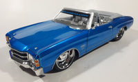 2005 Maisto Pro Rodz 1971 Chevrolet Chevelle SS Convertible Blue 1/18 Scale Die Cast Toy Car Vehicle with Opening Doors, Hood, and Trunk New in Box