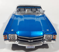 2005 Maisto Pro Rodz 1971 Chevrolet Chevelle SS Convertible Blue 1/18 Scale Die Cast Toy Car Vehicle with Opening Doors, Hood, and Trunk New in Box