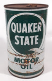 Vintage Quaker State Motor Oil 1 Imperial Quart Metal Can