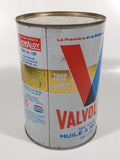 Vintage Valvoline Heavy Duty SAE 10W-30 Motor Oil One Litre Metal Can FULL