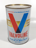 Vintage Valvoline Heavy Duty SAE 10W-30 Motor Oil One Litre Metal Can FULL