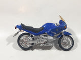 Maisto Mega Bikes BMW R1100RS Motor Cycle Blue 1:18 Scale Die Cast Toy Vehicle Missing Handlebars and Kickstand 4 3/4" Long