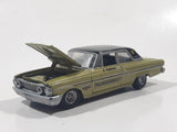 2008 Playing Mantis Johnny Lightning Muscle Cars No. 978 1964 Ford Fairlane 500 Thunderbolt Olive Green with Black Roof Die Cast Toy Car Vehicle with Opening Hood