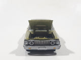 2008 Playing Mantis Johnny Lightning Muscle Cars No. 978 1964 Ford Fairlane 500 Thunderbolt Olive Green with Black Roof Die Cast Toy Car Vehicle with Opening Hood
