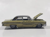 2008 Playing Mantis Johnny Lightning Muscle Cars No. 978 1964 Ford Fairlane 500 Thunderbolt Olive Green with Black Roof Die Cast Toy Car Vehicle with Opening Hood