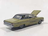 2008 Playing Mantis Johnny Lightning Muscle Cars No. 978 1964 Ford Fairlane 500 Thunderbolt Olive Green with Black Roof Die Cast Toy Car Vehicle with Opening Hood
