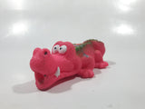 Pink Rubber Alligator Crocodile 3 1/2" Long Toy Figure