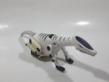 2005 McDonald's Wowwee Robopet Roboreptile White with Black Stripes 7" Long Plastic Toy Figure