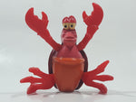 1996 McDonald's Disney Little Mermaid Sebastian Crab 3 1/4" Tall Plastic Wind Up Moving Toy Figure