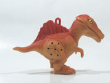 Orange Dinosaur T-Rex Tyrannosaurus Rex with Lights and Sound 4" Long Plastic Toy Figure