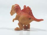 Orange Dinosaur T-Rex Tyrannosaurus Rex with Lights and Sound 4" Long Plastic Toy Figure